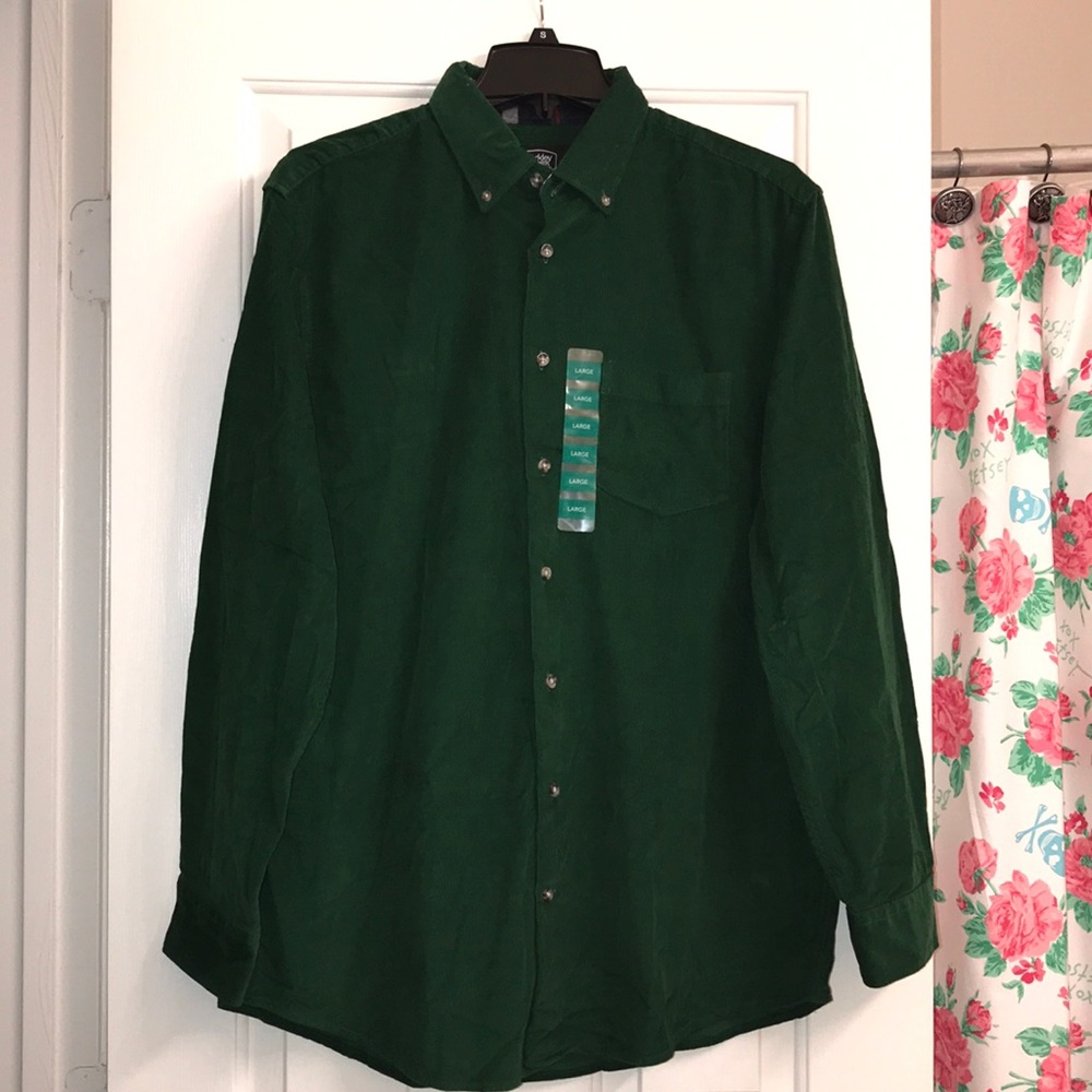 Beautiful Green Striped Velvet Top